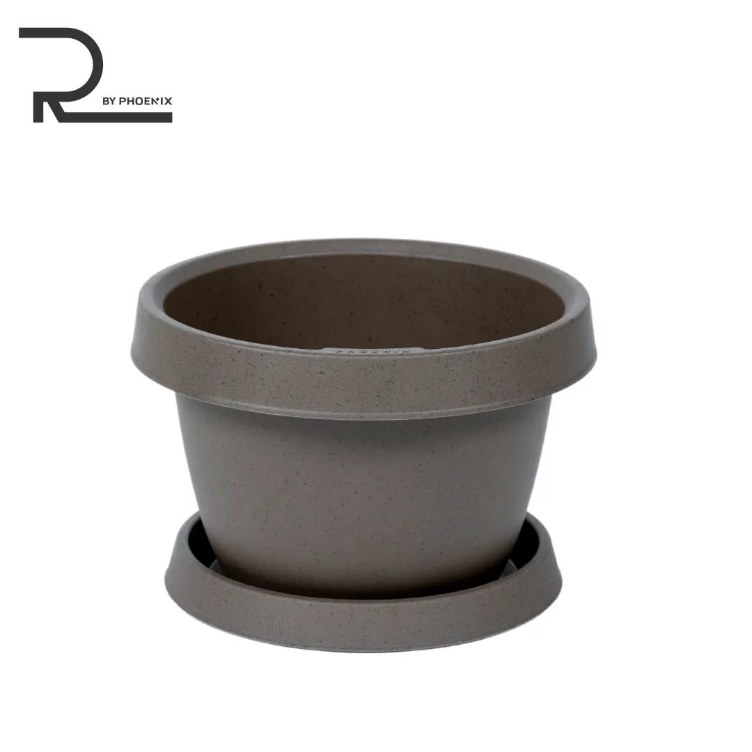 12L GRO (L) Flowerpot + Tray (R)